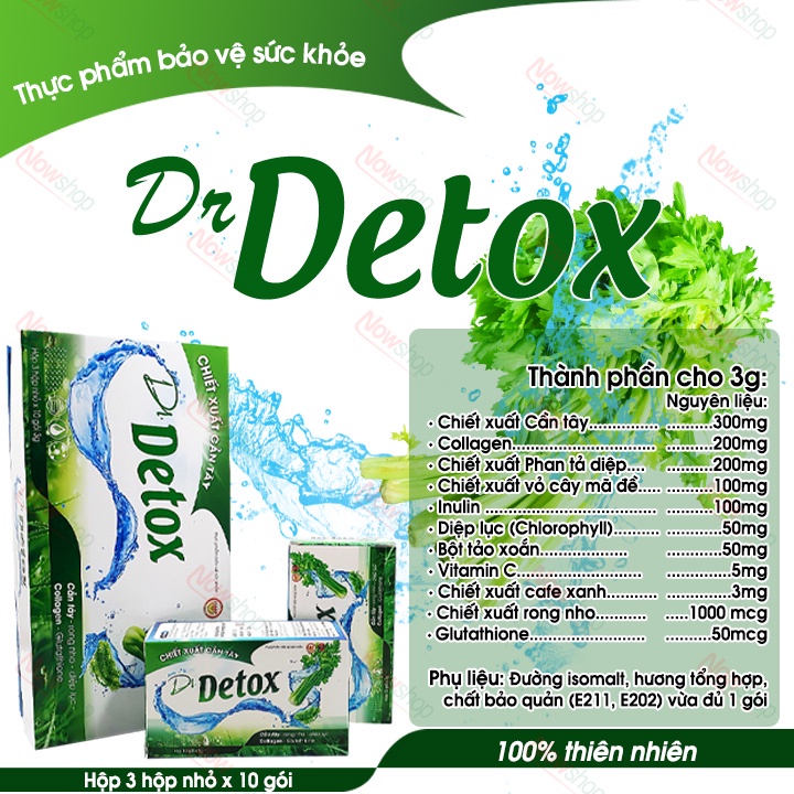 Bột Cần Tây Drdetox Chính Hãng Vạn Tam Bổ Sung Collagen Thanh Lọc Cơ Thể Đào Thải Độc Tố Hỗ Trợ Giảm Cân Giữ Dáng