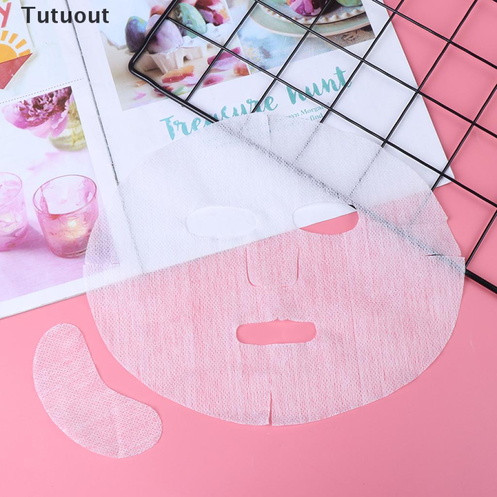 [Hàng mới về] Set 100 mặt nạ giấy bằng vải không dệt dùng một lần tiện lợi