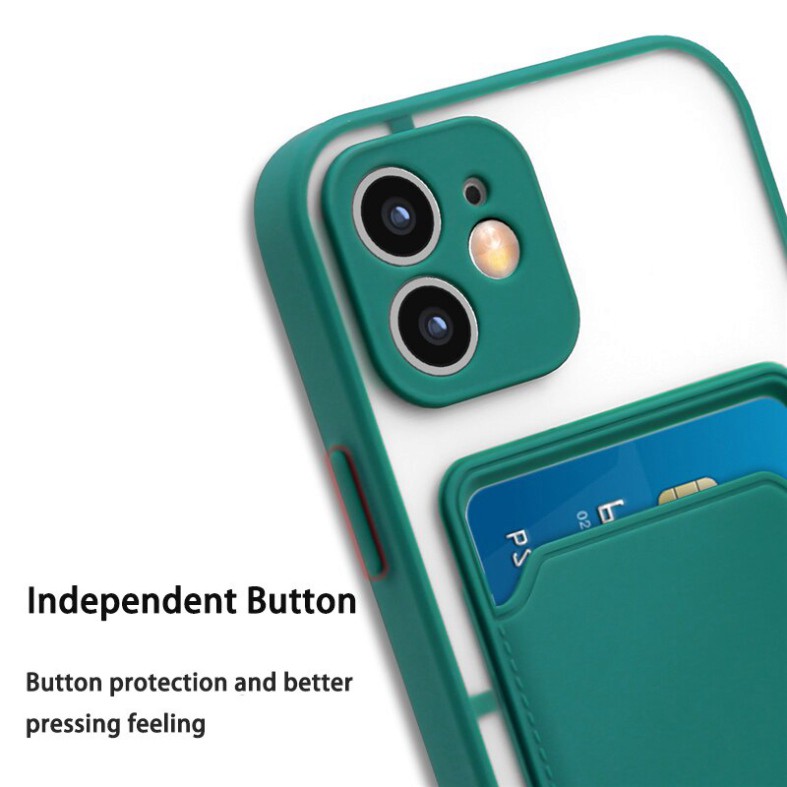 Chống Sốc Ốp Điện Thoại Dạng Ví Đựng Thẻ Chống Sốc Cho Iphone 11 12 Pro Xs Max Xr 8 7 Plus Se 2020 Iphone 12 Mini