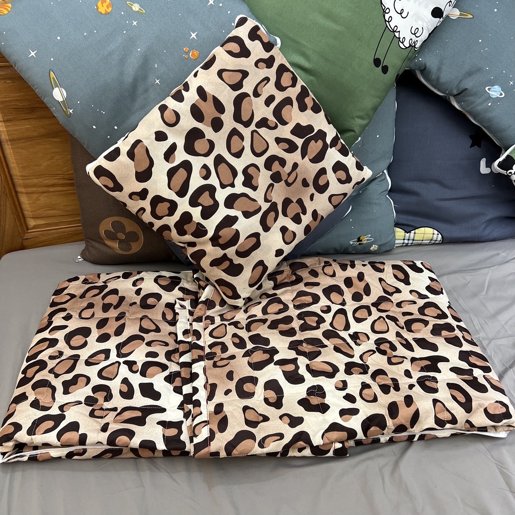 Chăn văn phòng 2 trong 1 chần bông tiện ích đa năng, mền hè thu gấp gọn