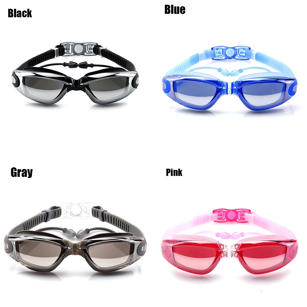 Kính bơi silicone chống sương mù/ tia UV chuyên nghiệp có thể điều chỉnh tiện lợi