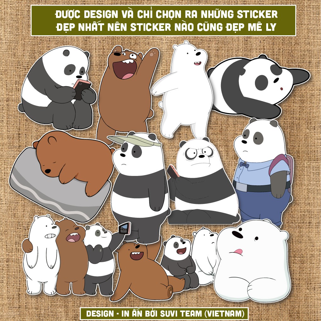 50 Sticker WBB chống nước sticker dán laptop, điện thoại, đàn guitar, mũ bảo hiểm, vali. MSP: A03
