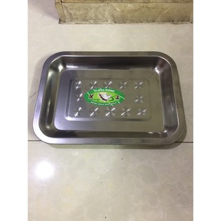 Mâm vuông inox 20x27x2