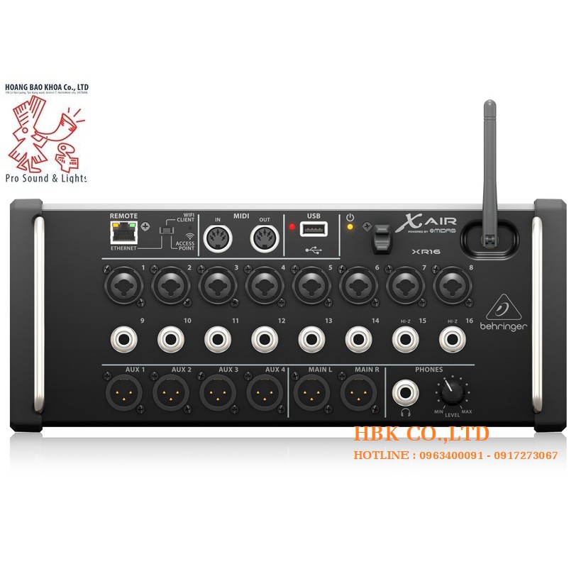 Bộ trộn Âm Thanh Behringer Xr16 - Mixer Behringer X Air XR16 16-Input Digital