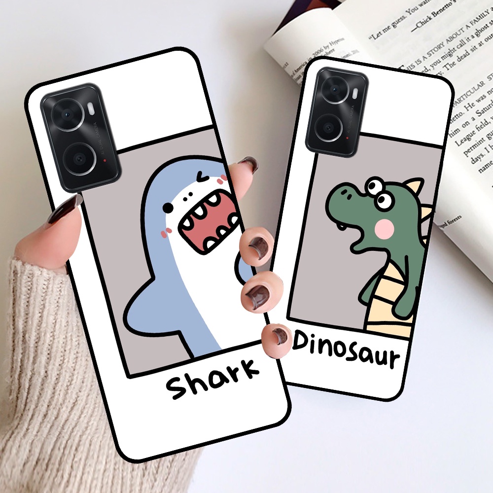 Ốp Oppo A36 / A76 in hình cá mập, khủng long dễ thương, cute (T01 - T06)