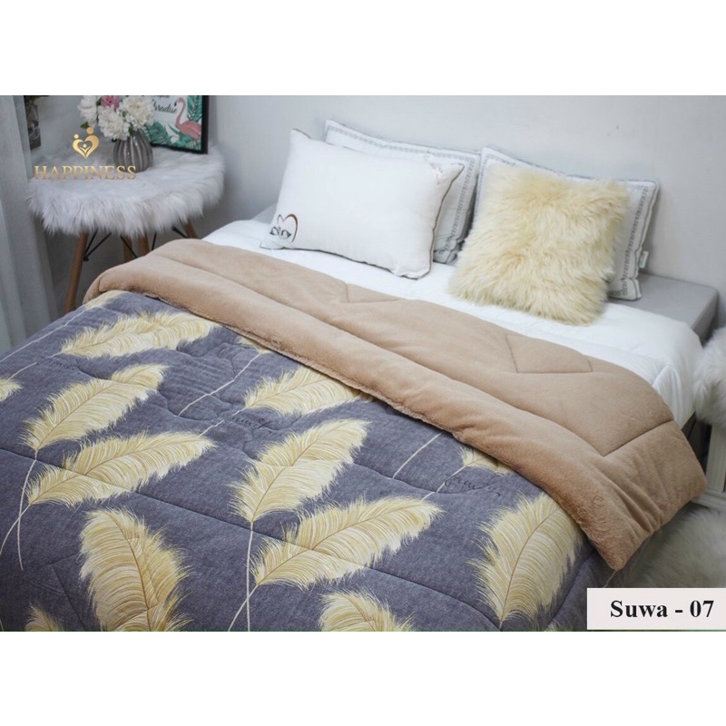 Chăn Lông TENSHI SUWA Chính Hãng Công Ty Happiness VN, kích thước 2m2x2m4