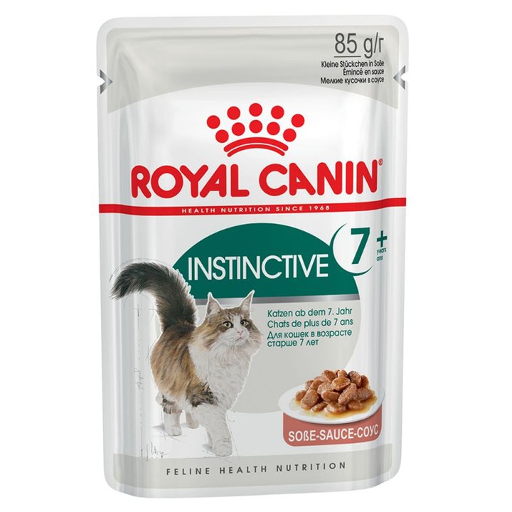 Thức ăn cho mèo Pate Royal Canin cho mèo ít vận động Royal Canin Instinctive 7+ 85gr