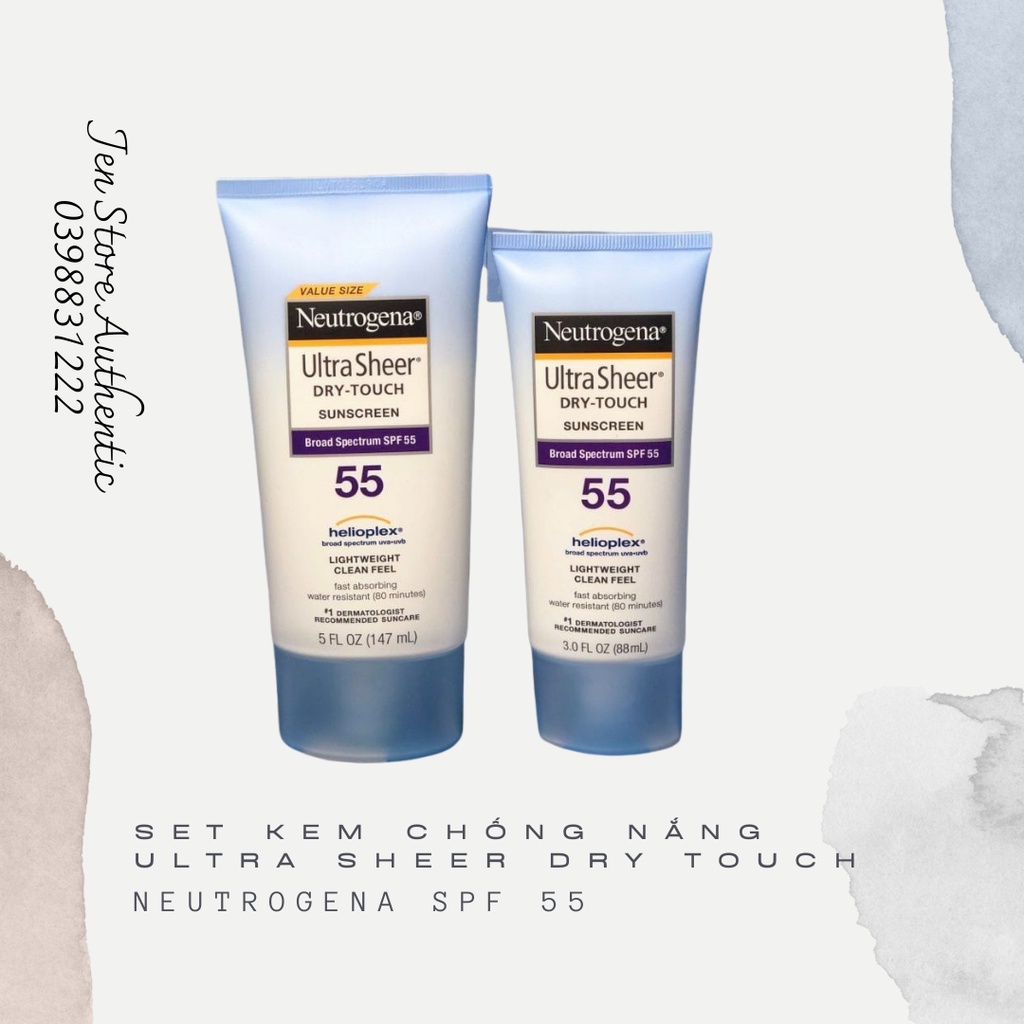 Kem chống nắng Neutrogena tách set auth đủ bill