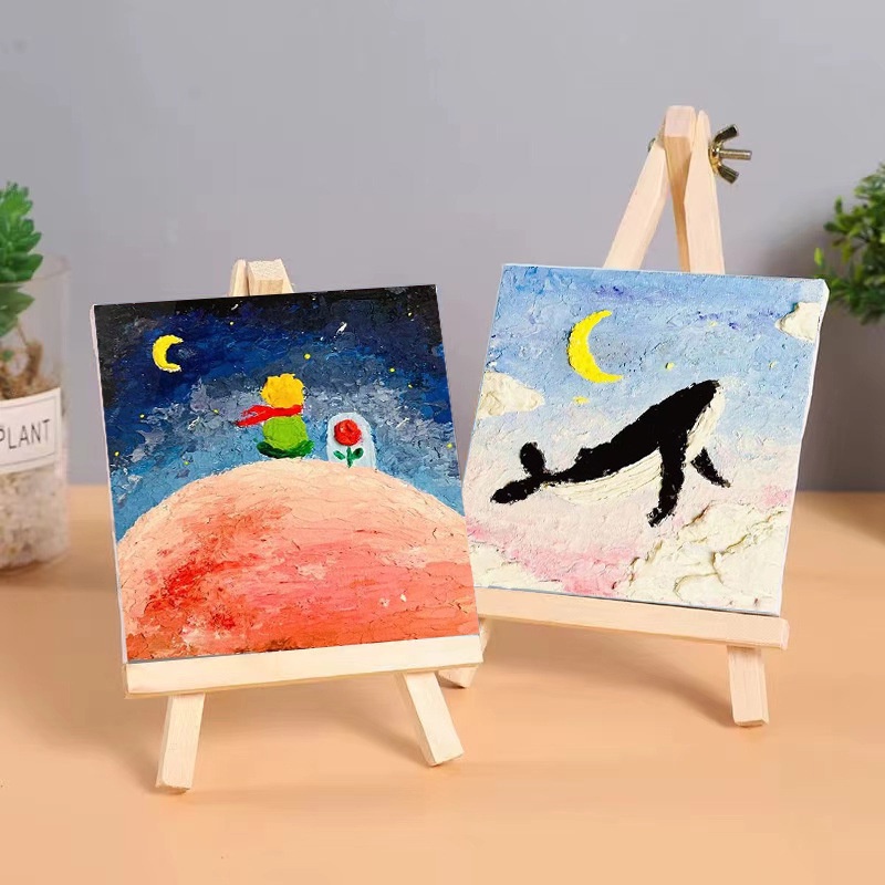 Bộ Dụng Cụ Tự Vẽ Tranh Cát Từ Acrylic Nhỏ Ba Chiều