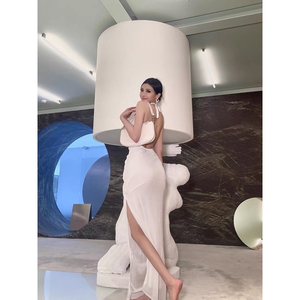 ĐẦM MAXI CỔ YẾM CỘT DÂY