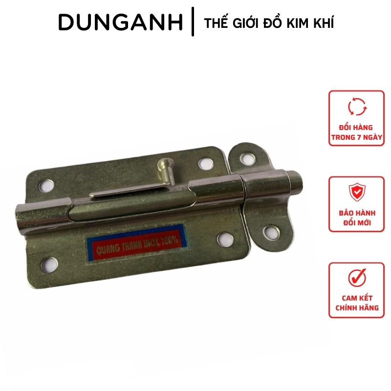 Chốt cửa inox tặng kèm vít - Kim Khí Dung Anh