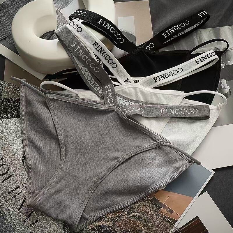 [Fingcoo] Quần Lót Nữ Cotton Phối 2 Dây Hông Sexy Gợi Cảm Co Giãn Thấm Hút Cao Cấp Mainia Shop