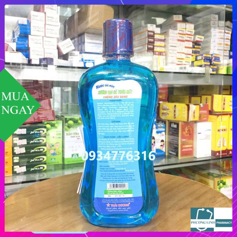 nước súc miệng thái dương chai 500ml