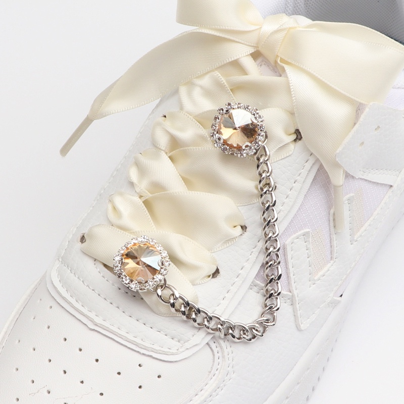 Phụ Kiện Trang Trí Dây Giày Đính Đá Nhiều Màu Sắc