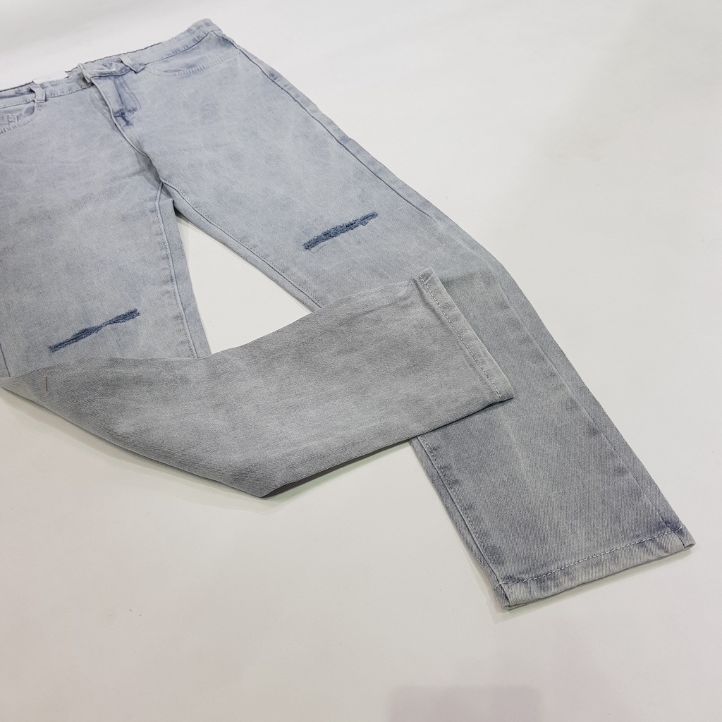 Quần jean nam màu xám nhạt - Form Slimfit - Chất jean co dãn [211] | BigBuy360 - bigbuy360.vn