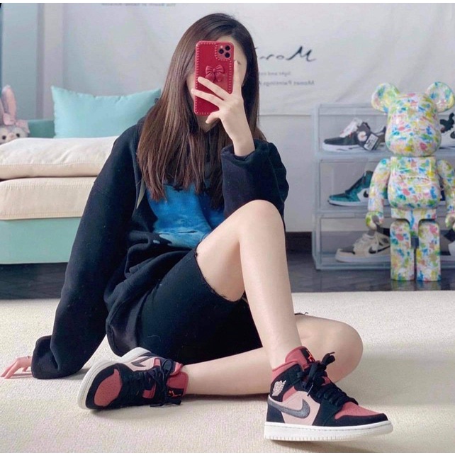 Giày Nike Jordan 1 Mid Dusty Pink