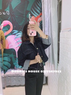 Áo khoác JEANS + Quần váy JEANS nữ