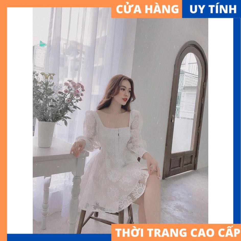 Đầm dự tiệc ren trắng dáng xòe cực hot - Maya dress [HÀNG CAO CẤP] | BigBuy360 - bigbuy360.vn