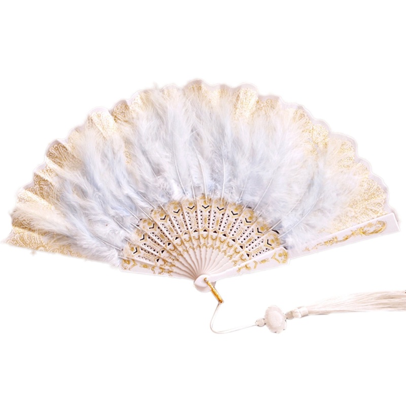 Quạt Lông Vũ Hóa Trang Halloween Phong Cách Retro YOUYO Roaring 20s