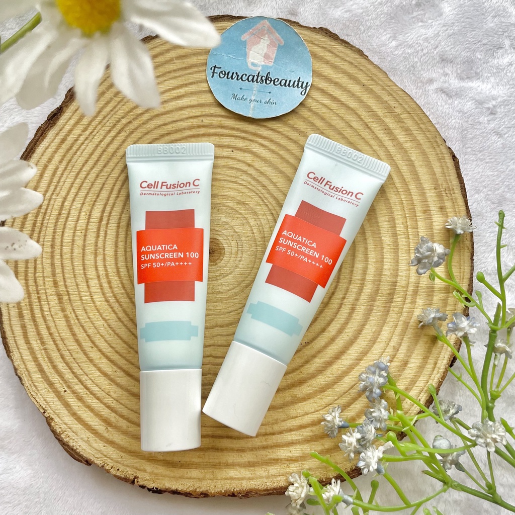 Kem Chống Nắng Hỗ Trợ Cấp Ẩm Cell Fusion C Aquatica  Sunscreen 100 SPF 50+/PA++++ Hydrating &amp; Calming 20ml