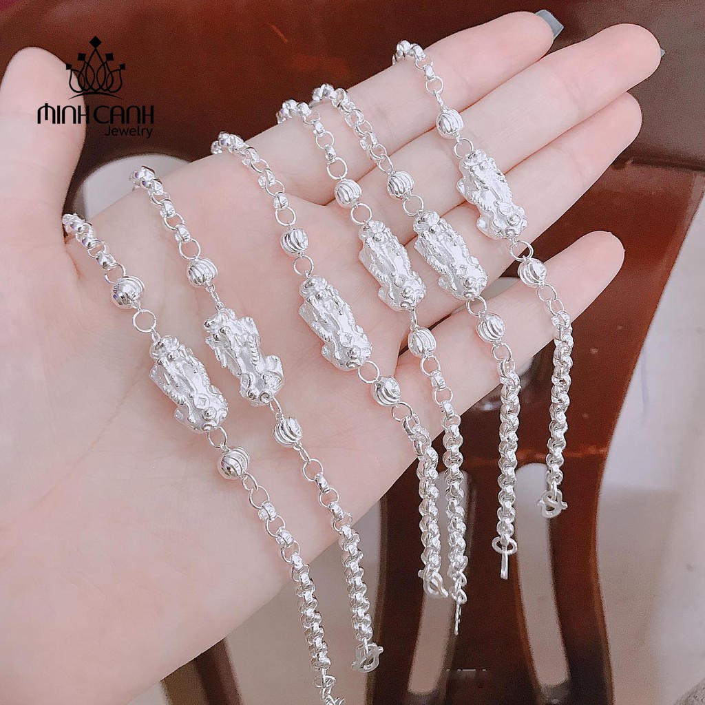 Lắc Tay Bạc Ta Tỳ Hưu Phong Thuỷ - Minh Canh Jewelry