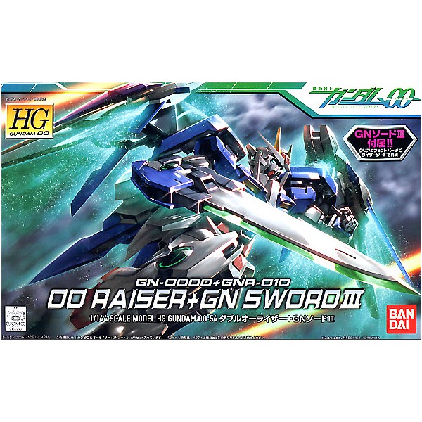 Mô Hình Gundam HG 00 Raiser + GN Sword III (Bản Full Kèm Base)