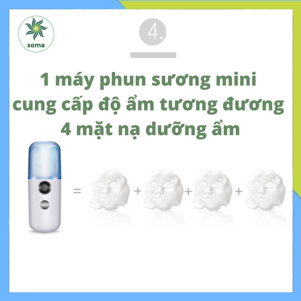 Máy phun sương nano mini cầm tay tiện lợi cấp ẩm cho làn da MX31