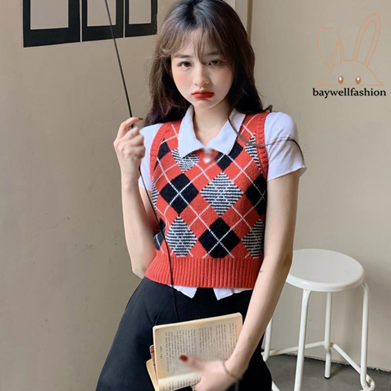 Áo Khoác Len Không Tay Cổ Chữ V Thời Trang Cho Nữ | BigBuy360 - bigbuy360.vn