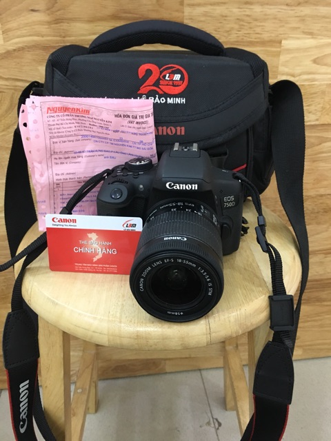 🔥Máy ảnh Canon EOS 750D + Lens 18-55mm STM- BH chính hãng LBM dài