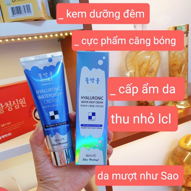 Kem Dưỡng Ẩm Cấp Nước Melasma-X Hyaluronic Water Drop Cream 80ml - Hàn Quốc BÔNG SHOP