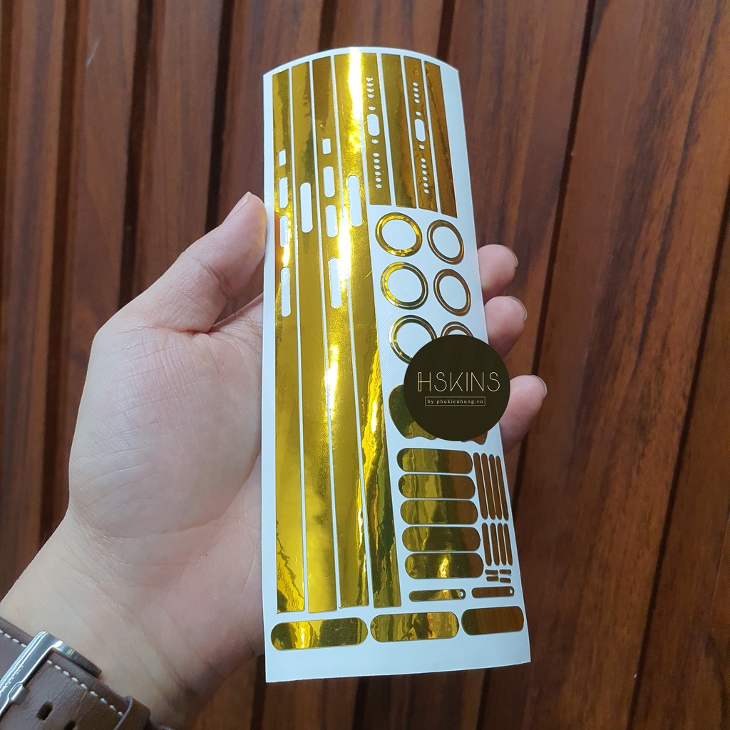 Combo 2 Bộ dán viền, logo, camera vàng gold iρhone 13 Pro Max / 13 Pro / 13 / 13 Mini / 12 Pro Max / 12 Pro / 12 / Mini