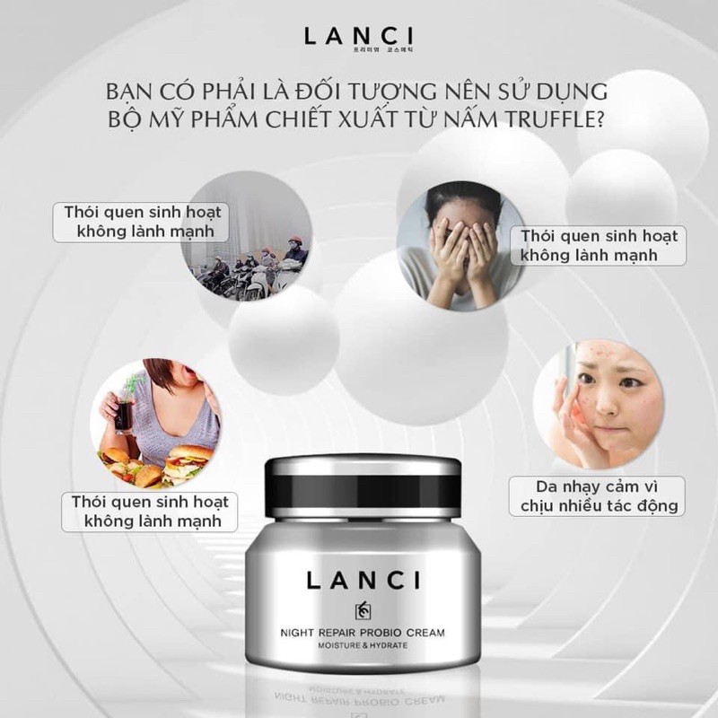 Kem Dưỡng Trắng Phục Hồi Da Lanci - Kem Đêm