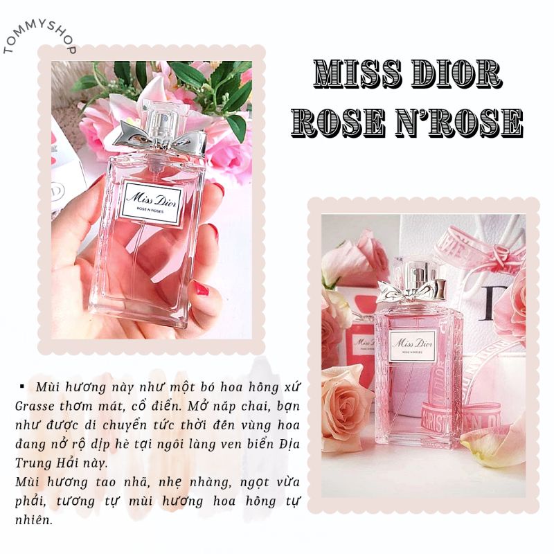 Nước hoa nữ Miss Dior Rose n Rose chính hãng, nước hoa hương hoa hồng
