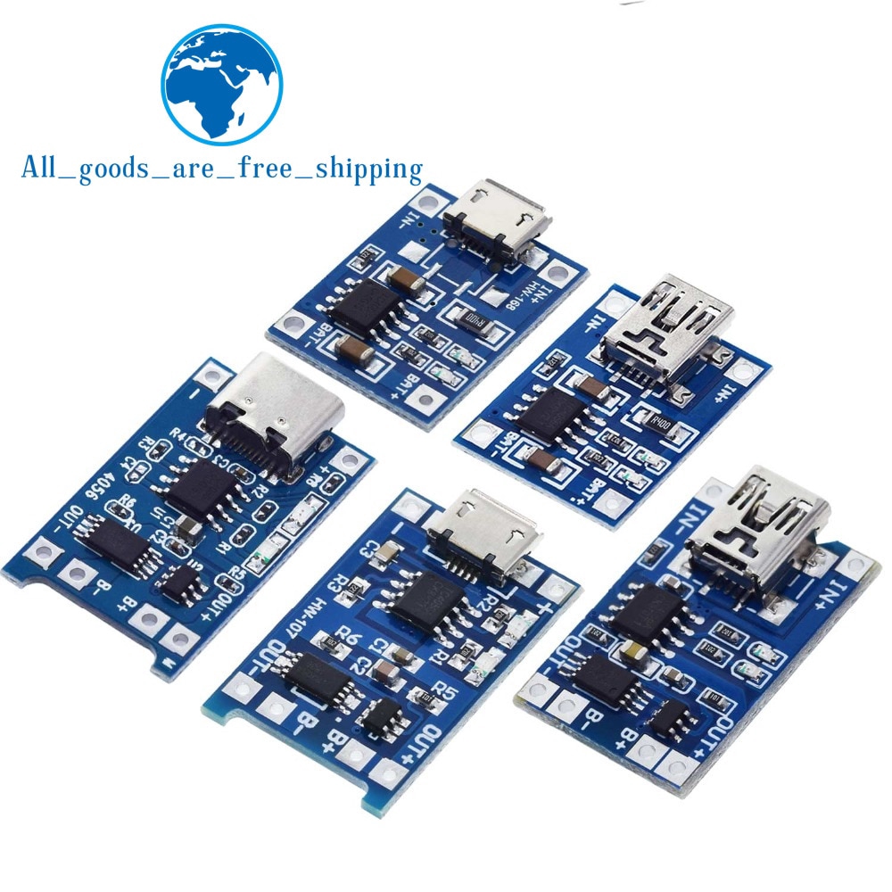 Mô Đun Sạc Pin Lithium 5v 1a 18650 Tp4056