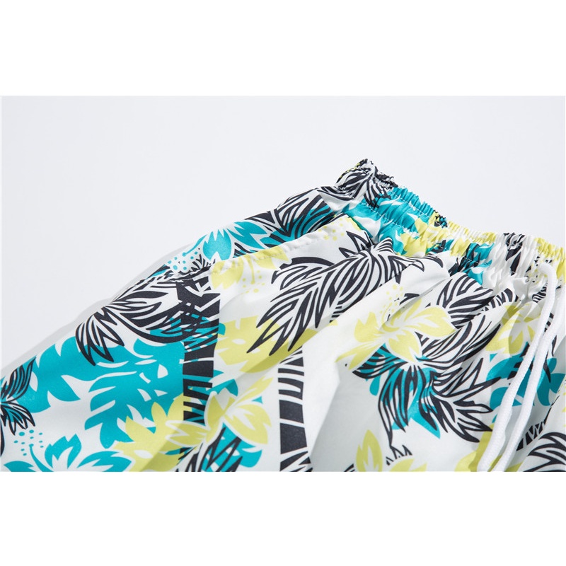 Quần Short Dây Rút In Họa Tiết Cây Dừa Hoạt Hình Phong Cách Hawaii Thời Trang Mùa Hè Chất Lượng Cao Thoáng Khí Phong Cách Hàn Quốc Cho Nam