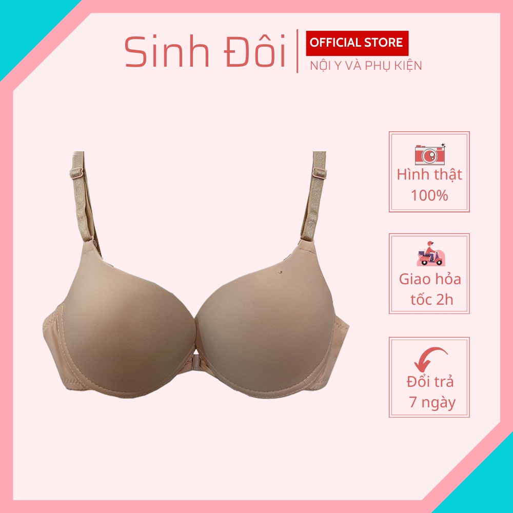 Áo ngực nữ ren cài trước SD1501 nâng ngực có gọng mút đúc vừa cúp xéo size 34-36
