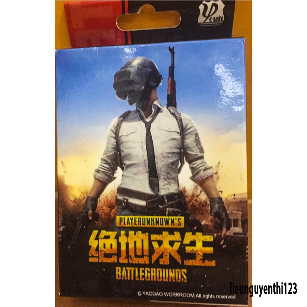 Bộ Thẻ Bài Poker PUBG 54 LÁ MÀU KHÁC NHAU IN 2 MẶT,bộ tú lơ khơ game pubg