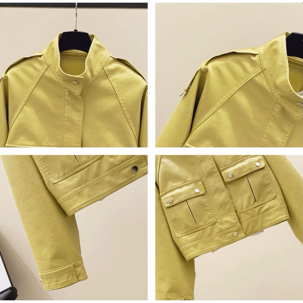 Áo Khoác Kaki Nữ Kiểu Dáng Vest Dây Kéo Ôm Dáng Sang Trọng Thanh Lịch U [NewUnisex]