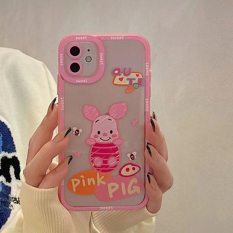 Ốp Điện Thoại TPU Dẻo Trong Suốt Họa Tiết Hoạt Hình Dễ Thương Cho Iphone 14 13 12 11 10 Pro XS Max X XR 8 7 6 6S Plus