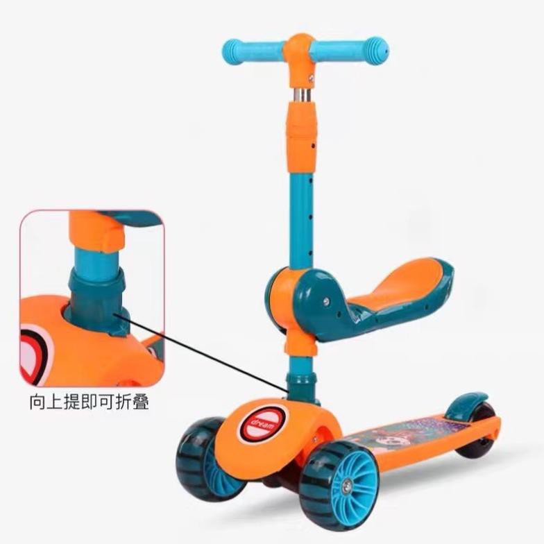 XE TRƯỢT SCOOTER - XE CHÒI CHÂN CHO BÉ - CÓ NHẠC VÀ ĐÈN BẢO HÀNG 12 THÁNG