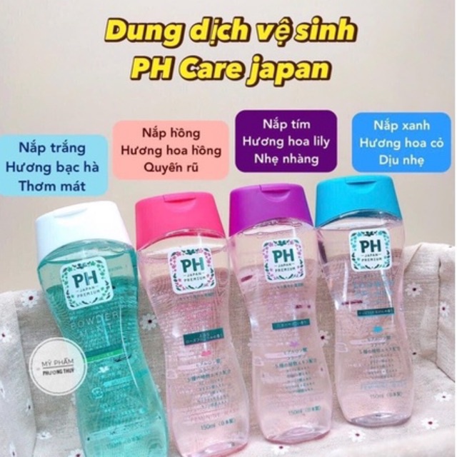 Dung Dịch Vệ Sinh Phụ Nữ PH Care 150ml mẫu mới hàng chuẩn Nhật.