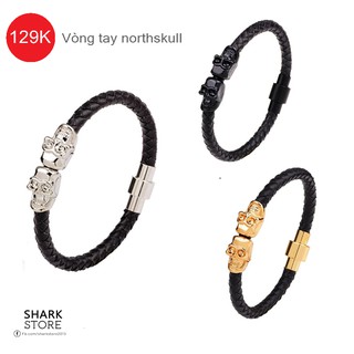 VÒNG TAY NORTHSKULL - DA THẬT UNISEX
