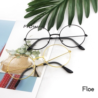 Mắt kính gọng tròn trong suốt chống tia bức xạ phong cách harry potter có thể thay tròng