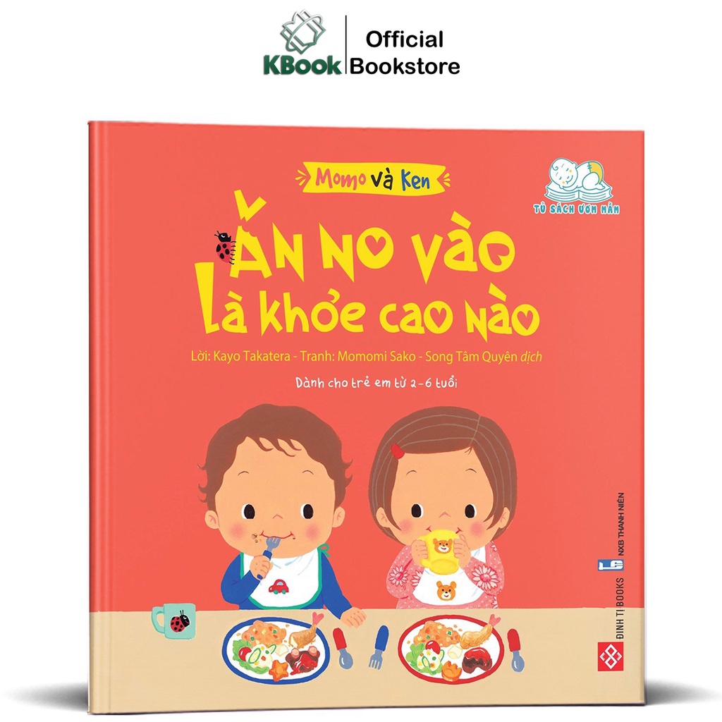 Sách Ehon -  Momo và Ken - Dạy kỹ năng sống cho trẻ 2 đến 6 tuổi (Đinh Tị - 5 chủ đề, lẻ cuốn tùy chọn)