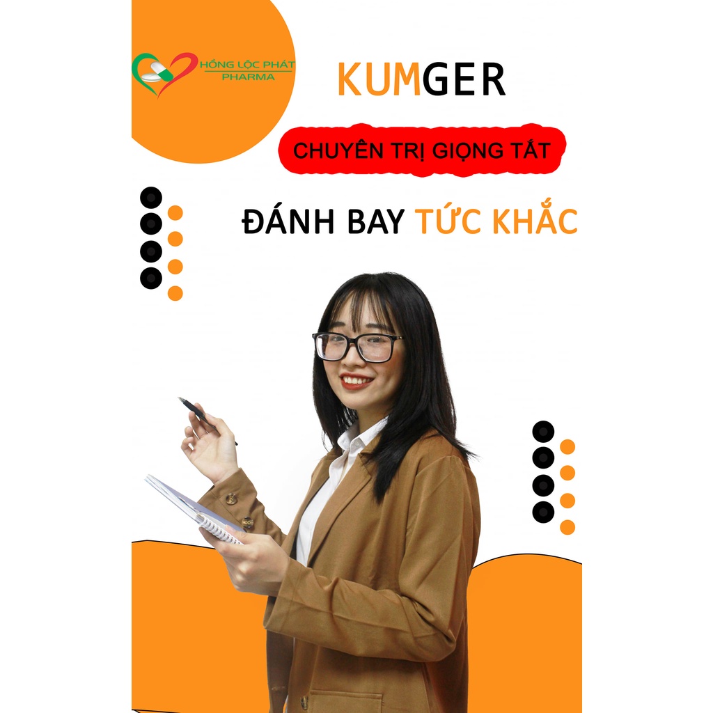 Viên Ngậm Gừng Kumger hộp 100 viên- Ho Khan, ho đờm, ho cảm lạnh- đau rát khan tiếng