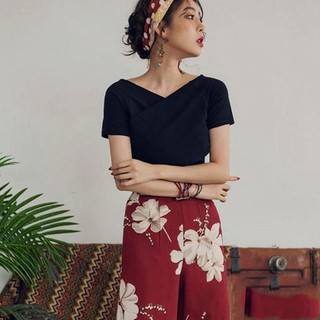 Áo Kiểu Nữ Đắp Chéo Lộ Vai