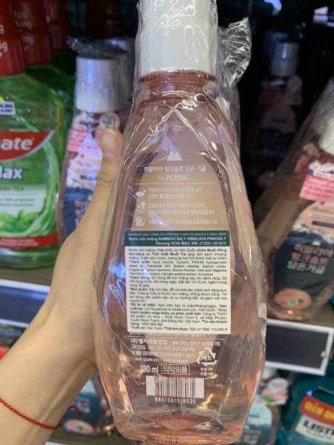Nước súc miệng Bamboo Salt Muối Himalaya Hương Hoa Bạc Hà 320ml