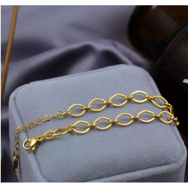 [FreeShip] Lắc tay nữ titan vòng tròn đơn giản H14-409 - CAM KẾT KHÔNG BAY MÀU