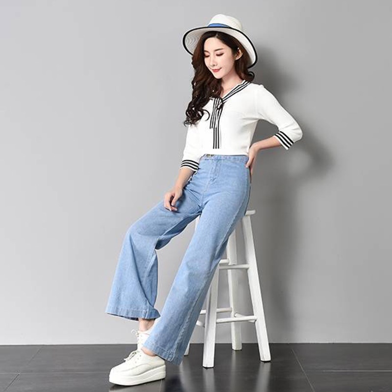 Quần jean dài IELGY lưng cao dáng ôm thời trang cho nữ