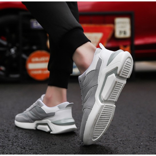 Giày thể thao sneaker nam D55, phong cách trẻ trung năng động, đế cao su non đi cực êm | BigBuy360 - bigbuy360.vn